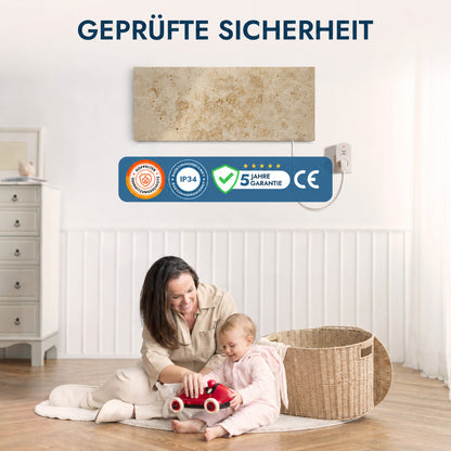 Natuursteenverwarming 800 watt inclusief thermostaat